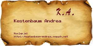 Kestenbaum Andrea névjegykártya